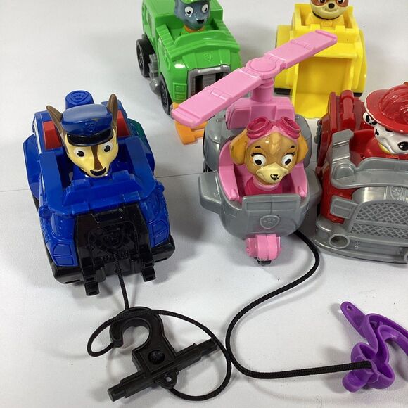 Paw Patrol Vehicle Action Toy Lot Set Of 6 - Picture 2 of 8